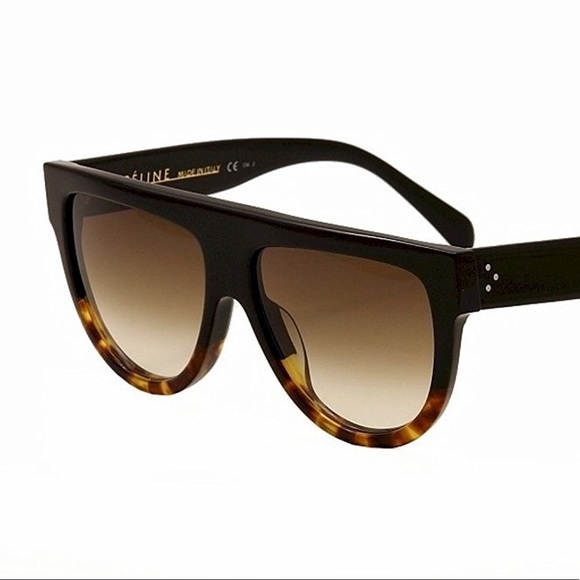 Celine Shadow Sunglasses CL41026/S Black Tortoise - Picture 5 of 8